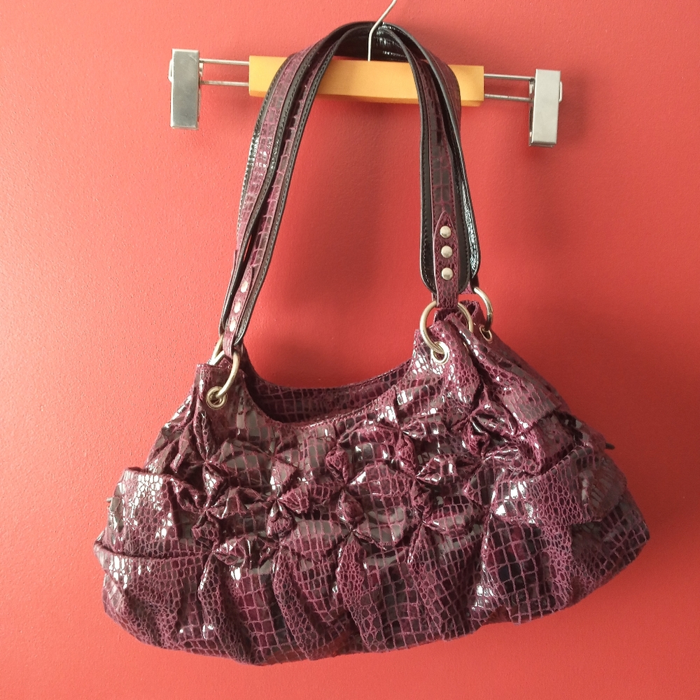 Crocodile Shoulder Bag Black Label By La Diva